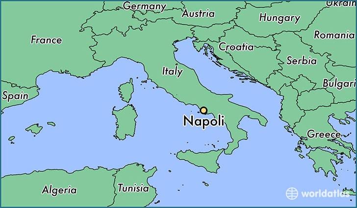 Harta napoli italia